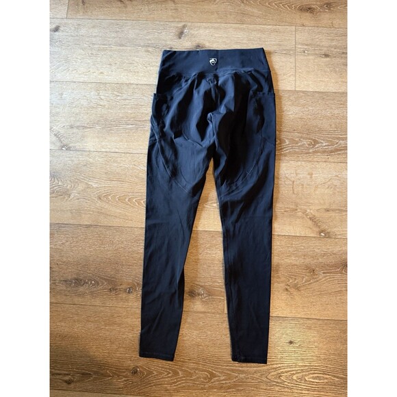 Alphalete Womens Black Cropped Athletic Leggings Pullon Size Large - Picture 2 of 3